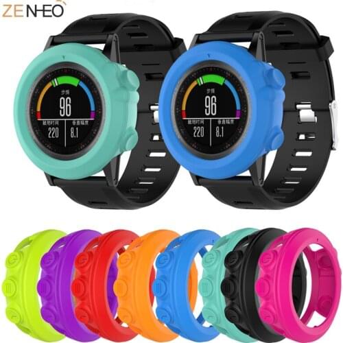 Silicone Protector Case Cover Shell for Garmin Fenix 3/Fenix 3 HR/Fenix 3 Sapphire Protective Shell smart Accessories Cases