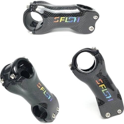 Carbon fiber ultra-light 3K matte light mountain road bike handlebar stand bicycle parts angle 6/17 degrees bicycle mountain bik