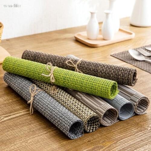 Vanzlife Kitchen eat mat cup pot waterproof insulation pad table mat European rectangular plate mat table mat western-style food