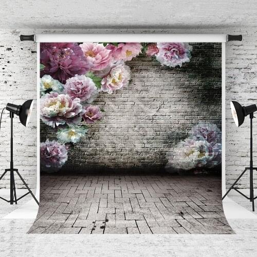 VinylBDS Wedding Photo Background 10x10ft Blur Flowers Wall Photography Backdrops Children Party Photography Backdrop