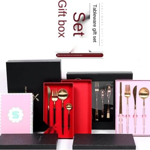High-end Gold Knife Fork Spoon Cutlery Set Dining Table Set Stainless Steel Ecofriendly Tableware Gift Set Kitchen Accessories