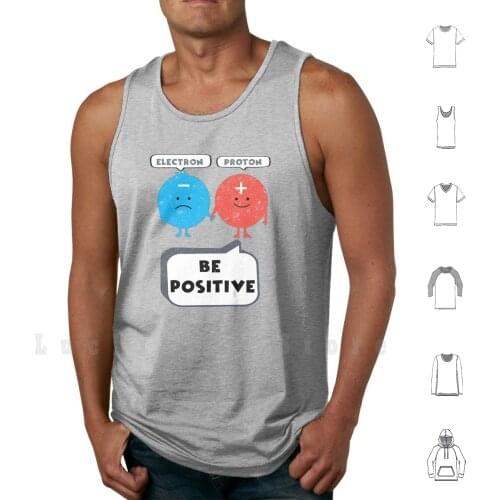 Funny Chemistry Physics Science - Electron Proton Be Positive For Women Men tank tops vest sleeveless