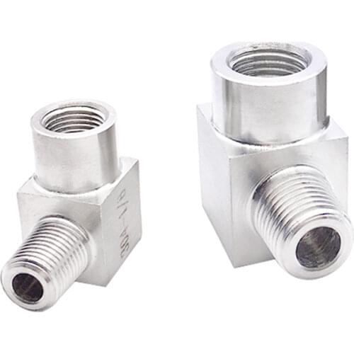 1/8" 1/4" 3/8" 1/2" 3/4" BSPP Female To BSPT Male Elbow Angle 90 Degree Coupler 304 Stainless Fitting Water Gas Propane