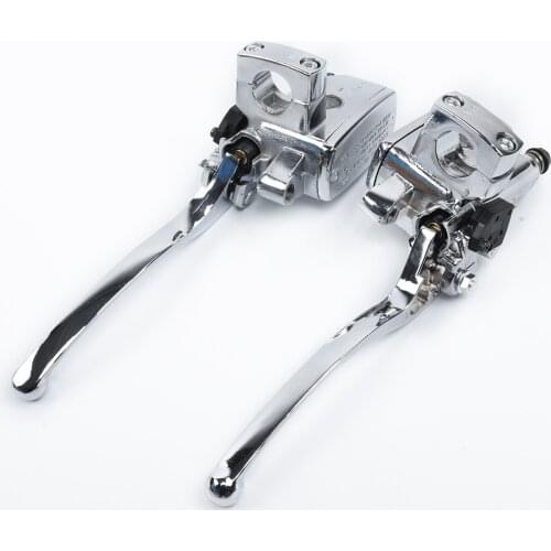 1 Pair Motorcycle Cylinder Clutch Levers Brake Pump Master Cylinder Levers Accessories For Suzuki Intruder 800 1400 1500