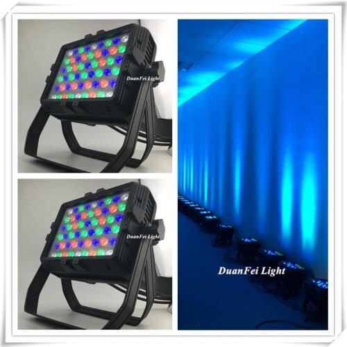 10 pieces Outdoor city color led dmx square shaped led wash wall par rgbw 54x3w led par rgbw