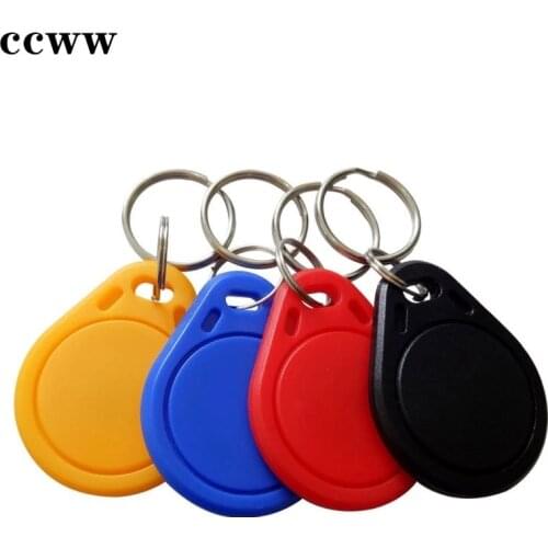 10Pcs 13.56MHz Read Only S50 Key Fobs NFC Tag RFID Card For Access Control System Keyfobs Random Color Fast Shipping