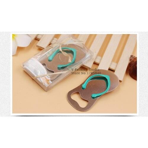 100pcs/lot Slipper shape New Design Creative Love Wedding Favors Party Gifts alloy Bicycle type Beer Bottle Opener