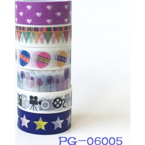 20 Pcs Per Set Cartoon Christmas Tree Heart Decoration Washi Tape Star Painted Egg Stationery Decoration Japanese Washi Tape