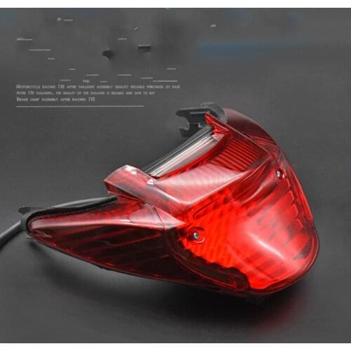 Motorcycle Accessories QS110 Taillight FD110 Rear Taillight Assembly Brake Bulb
