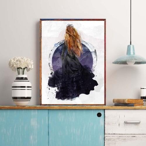 Watercolor Feyre Archeron ACOTAR Print Night Court High Lady Sarah J Maas Poster Canvas Painting Fan Art Gift Home Wall Decor