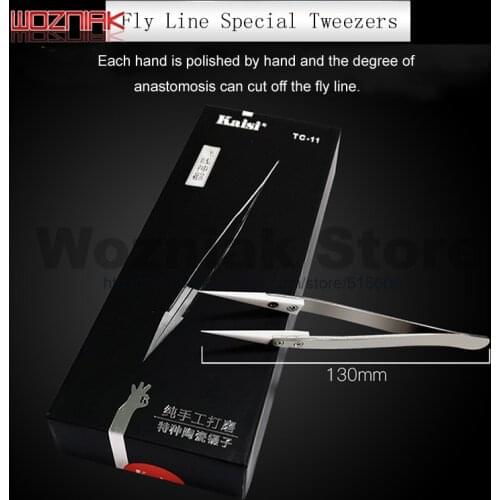Cellphone Repairs Antistatic ceramic tweezers High temperature maintenance tweezers Hand grind fly wire tweezers