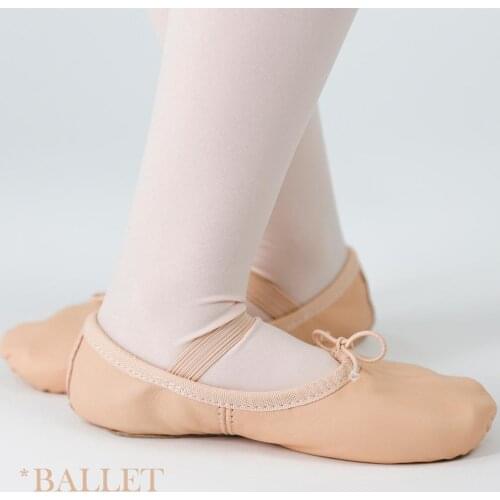 Genuine Leather Ballet Shoes For Girls Ballet Slippers Leather Professional Soft Cow Suede Toddler Girl Children Dance Shoes