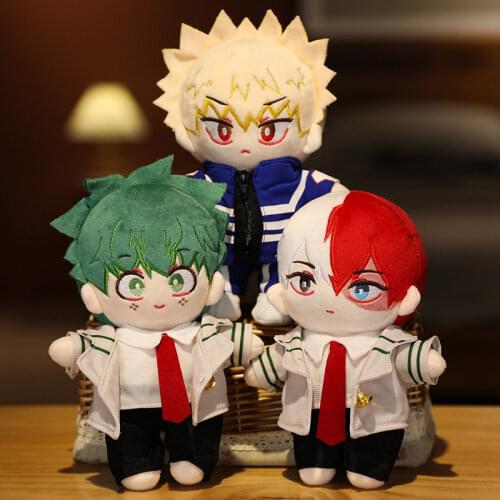 Boku No My Hero Academia Midoriya Izuku Bakugou Todoroki Cute Kindergarten DIY Change Clothes Dolls Plush Toy Pillow Cosplay