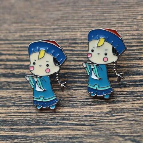 2020 Fashion Custom Jewelry New Cute Enamel Pin Metal Zombie Brooch Set Broches Vintage Lapel Pin Collar Brooches For Women Men