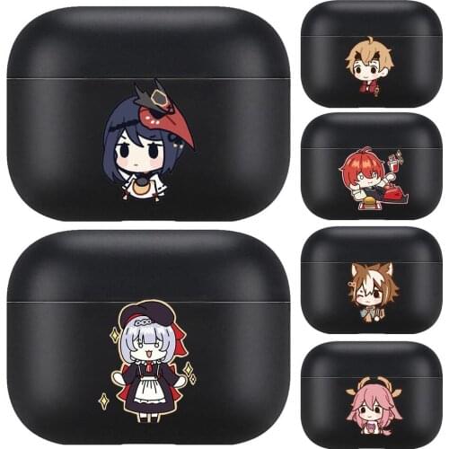 Genshin impact For Airpods pro 3 case Protective Bluetooth Wireless Earphone Cover for Air Pods airpod case air pod Cases black