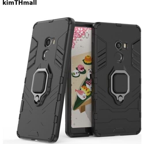 Case For Xiaomi Mi Mix 2 Back Cover fundas For Xiaomi Mi Mix 2 case Magnetic finger ring stand holder Armor soft case kimTHmall