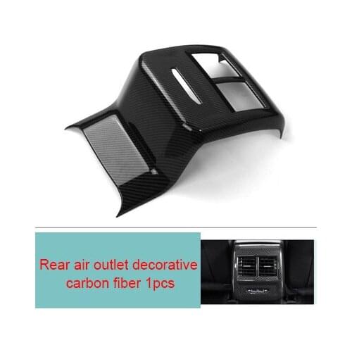 For Volkswagen Jetta Sagitar 2019 carbon fiber rear air outlet decorative frame 1pc