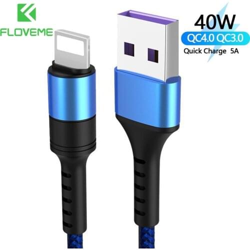 FLOVEME 5A Type C Cable Fast Charging For Xiaomi USB Cable Quick Charging For iPhone 12 11 Mobile Phone Charger For Huawei