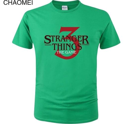 Stranger Things T Shirt Season 3 Letter Printed T-shirt Summer Cotton Short Sleeve Harajuku T-shirt Men Top Cool Tees C116