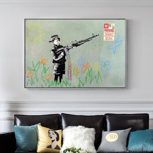 Graffiti Modern Wall Art Canvas Paintings Street Art Canvas Pictures Pop Art Posters And Prints For Living Room Wall Decoration