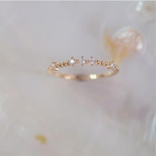 Liemjee Women's Gold Rings