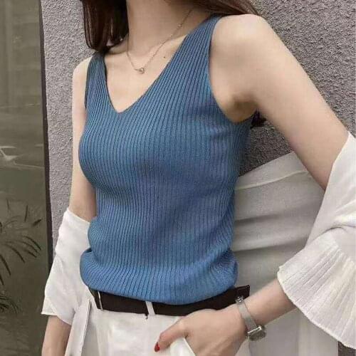 Fashion Women Summer Vest Sexy Knit Sleeveless Casual Tops Clothing