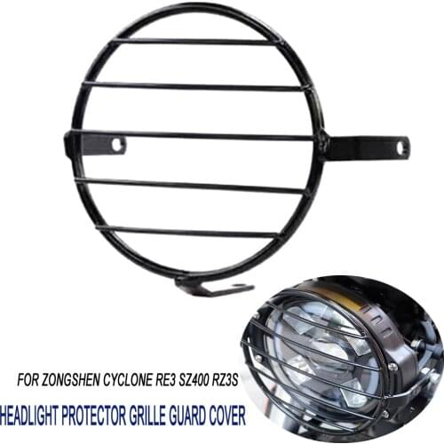 Headlight Head Light Guard Protector Cover For Cyclone RE3 ZS400 RZ3S Protection Grill For ZongShen Cyclone RE 3 ZS 400 RZ 3S