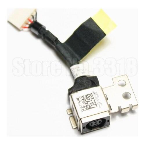 New AC DC Jack Power Plug In Charging Port Connector Socket with Wire Cable Harness for Dell Latitude 11 3150 3160 8TJD5 XPS11 4