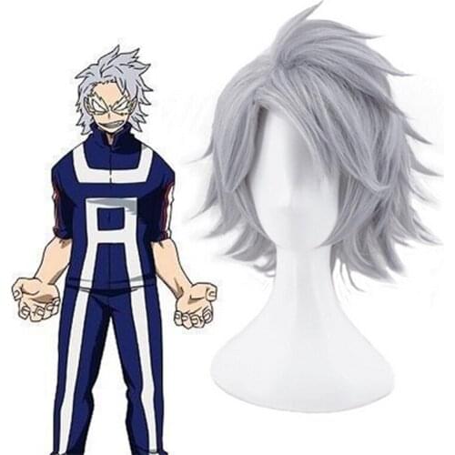 My Hero Academia Cosplay Wig Tetsutetsu Tetsutetsu Cosplay Wig Heat Resistant Synthetic Boku No Hero Academia Halloween Wigs