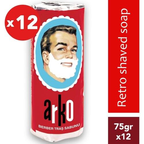 Arko Barber Shaving Soap 75 ml E Vitamin Creamy Moisturizing Easy and Soft Shaving