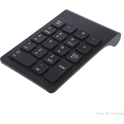 Portable 2.4G Wireless Digital Keyboard USB Number Pad 18 Keys Numeric Keypad F26 21 Dropshipping