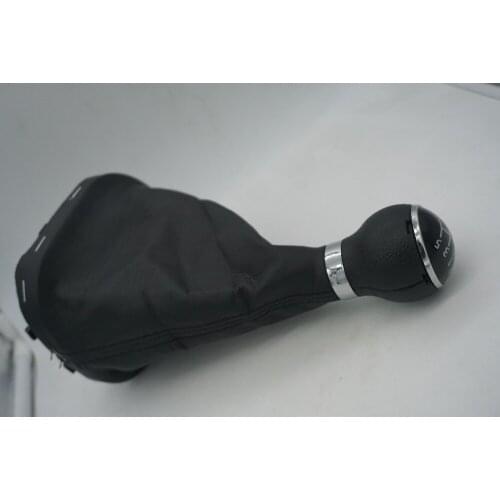 GOOD SHIPPING 5 Speed Gear Shift Knob Leather Boot For VW Caddy 2003-2015 Touran 2003 2004 2005