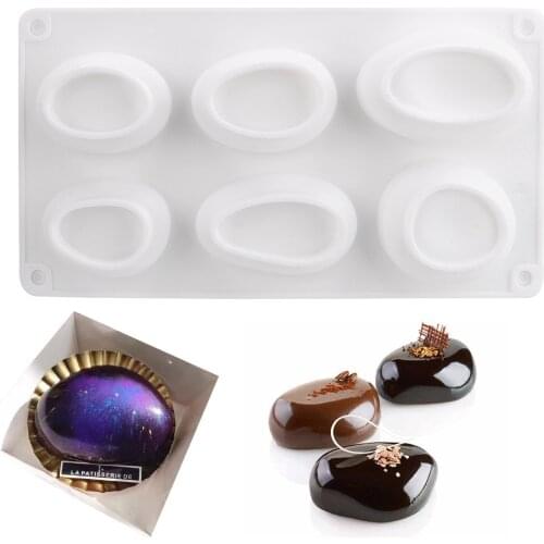 Silicone Cake Mold DIY Soap Mould Baking Form Mold Cake Decorating Tools Baking utensils Round Stone Shape