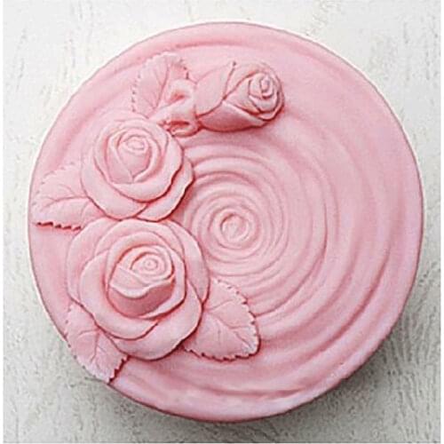 Spiral Rose Silicone Soap mould 3D Cake Mold Cupcake Jelly Candy Chocolate Decoration Baking Tool Moulds