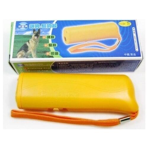 300pcs/lot *Ultrasonic DogTrainingAnti Barking Stop Bark Ultrasonic Pet Dog Repeller Training Device Trainer With LED 3 in 1