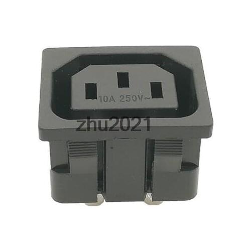 2 PCS 3 Pins Inlet Power Socket IEC320 C14 Power Connector 15A 250V AC