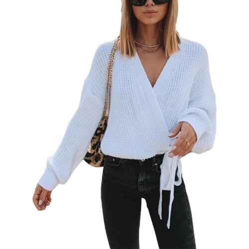 Woman Sweaters Cardigan Autumn Winter Long Sleeve Loose Knitwear Lace Up Warm Tunic Casual Sweaters Streetwear Casual Clothes