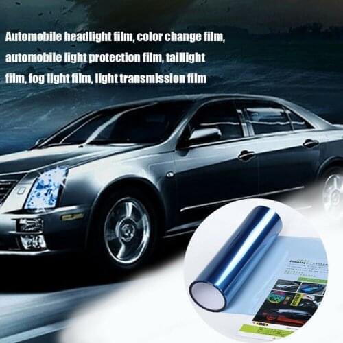 30x100CM Car Light Self Adhesive Sticker Headlight Fog Lamp Taillight Vinyl Color Film Self Adhesive Car Modification 1PC