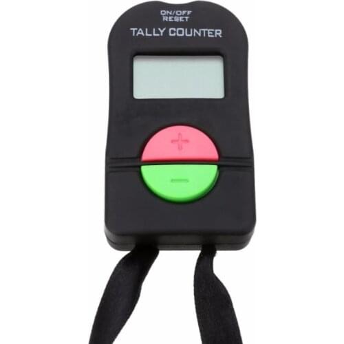 100pcs Digital Hand Tally Golf Counter Electronic Manual Clicker Gym Security Running Clicker Up Down Neck Strap Gift SN3920