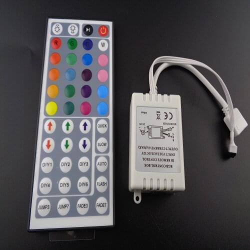 44 Keys LED IR RGB Controler LED Lights Controller IR Remote Dimmer Input DC12V 6A For RGB SMD 3528 5050 LED Strip 24key select