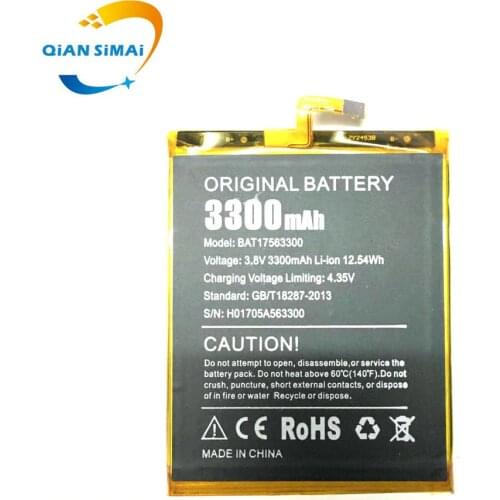 1PCS High quality BAT17563300 battery For DOOGEE shoot 1 mobile phone + Tracking Code