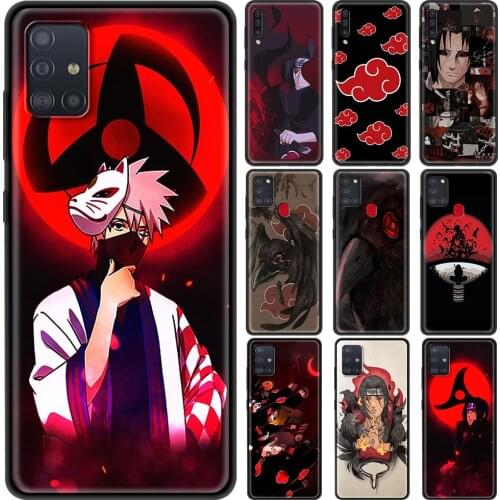 Phone Accessories Case for Samsung Galaxy A32 A52 A72 4G A12S A12 A02S A51 A71 A41 A01 5G Luxury Cover Akatsuki Anime