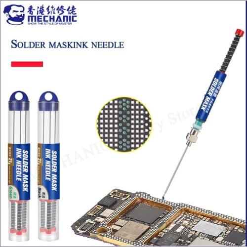 MECHANIC UV light curing ink green black oil solder paste solder maskink needle for BGA PCB mobile phone motherboard repair