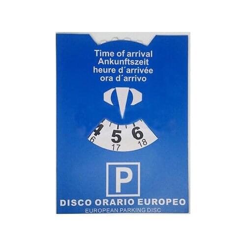 Disc time MAXI 11x15cm car dashboard parking unif. European machine 99 S0334 sent from Italy