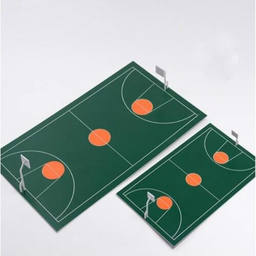 DIY handmade architecture model basketball playground in N scale train layout building design