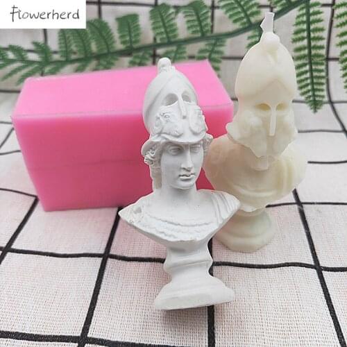 DIY Greek Goddess Athena Daughter Zeus Candle Silicone Mold Aromatherapy Plaster Mold Resin Molds Candle Molds for Candle Making
