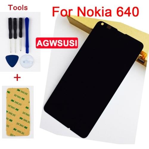 For Nokia Microsoft Lumia 640 RM-1077 N640 Full Touch Screen Digitizer Sensor Glass + LCD Display Monitor Panel Assembly