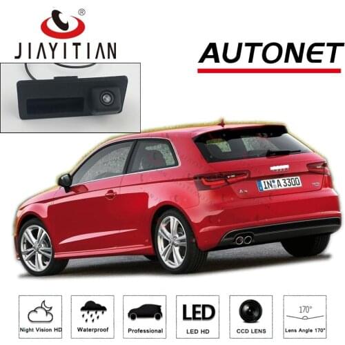 JIAYITIAN Trunk Handle Camera For Audi A3 Sportback S3 RS3 MQB 8V MK3 2012~2019 backup camera HD CCD Reverse Parking Camera
