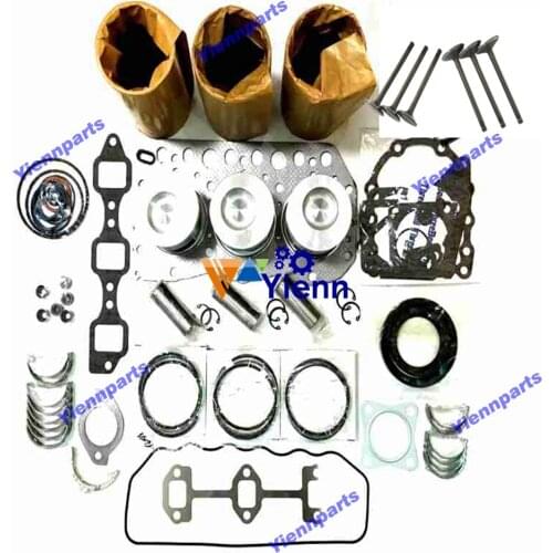 3TNC80 3TNC80L Overhaul Rebuild kit Valve Liner Full Gasket Piston Ring Bearing Set For Yanmar F200 F220 B32 B25 Tractor Engine