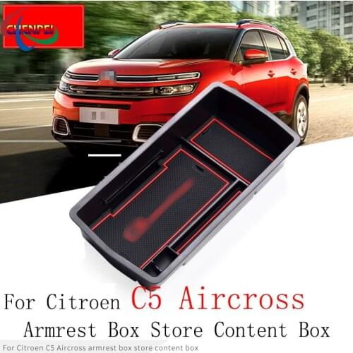 For Citroen C5 Aircross Armrest Box Storage Box Modified Central Storage Box Compartment Box Car Accessories